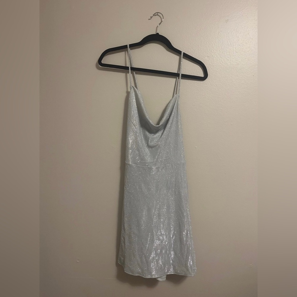 H&M Silver Sequin Dress